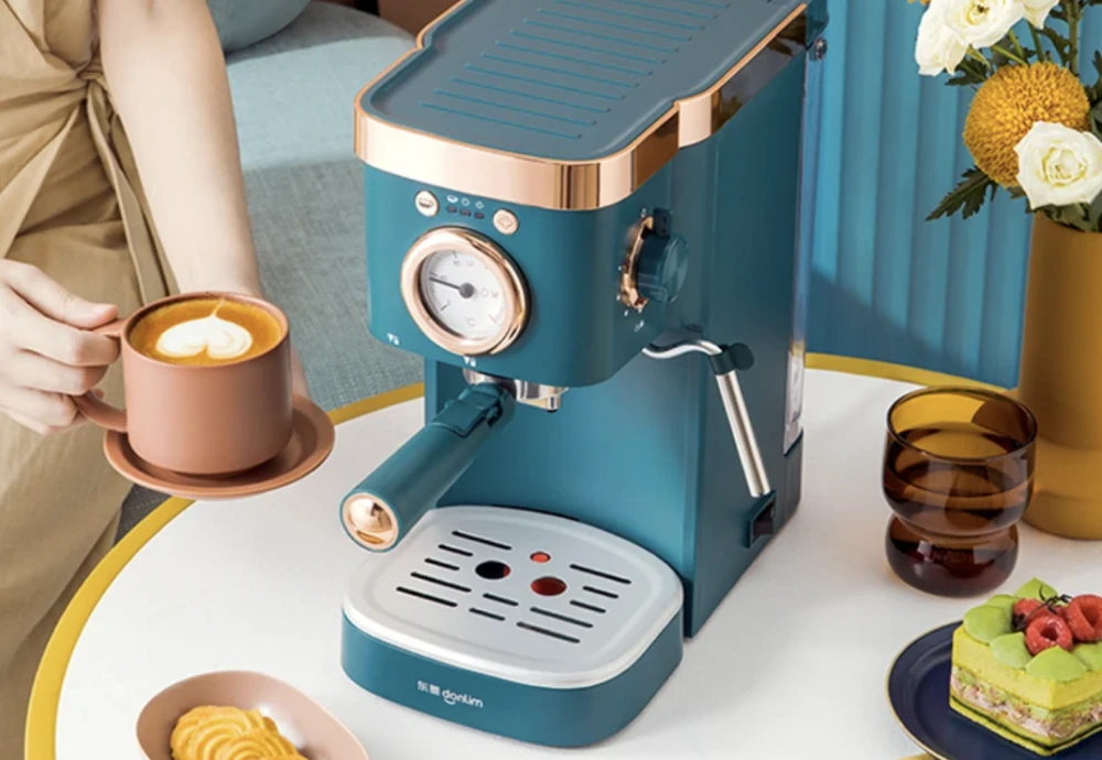 espresso machine with milk frother and grinder